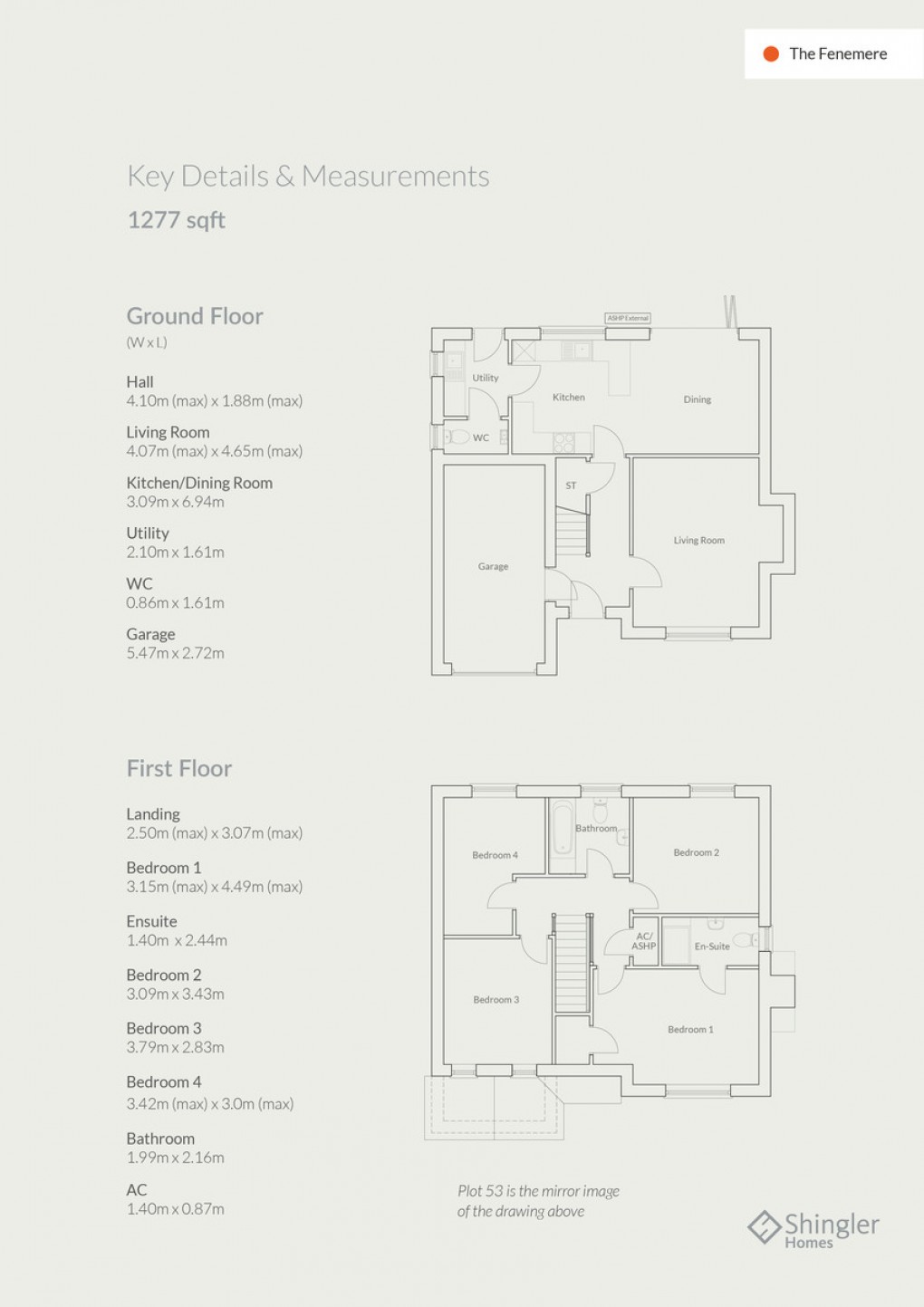 Floorplan for Copnall Crescent, Higher Heath