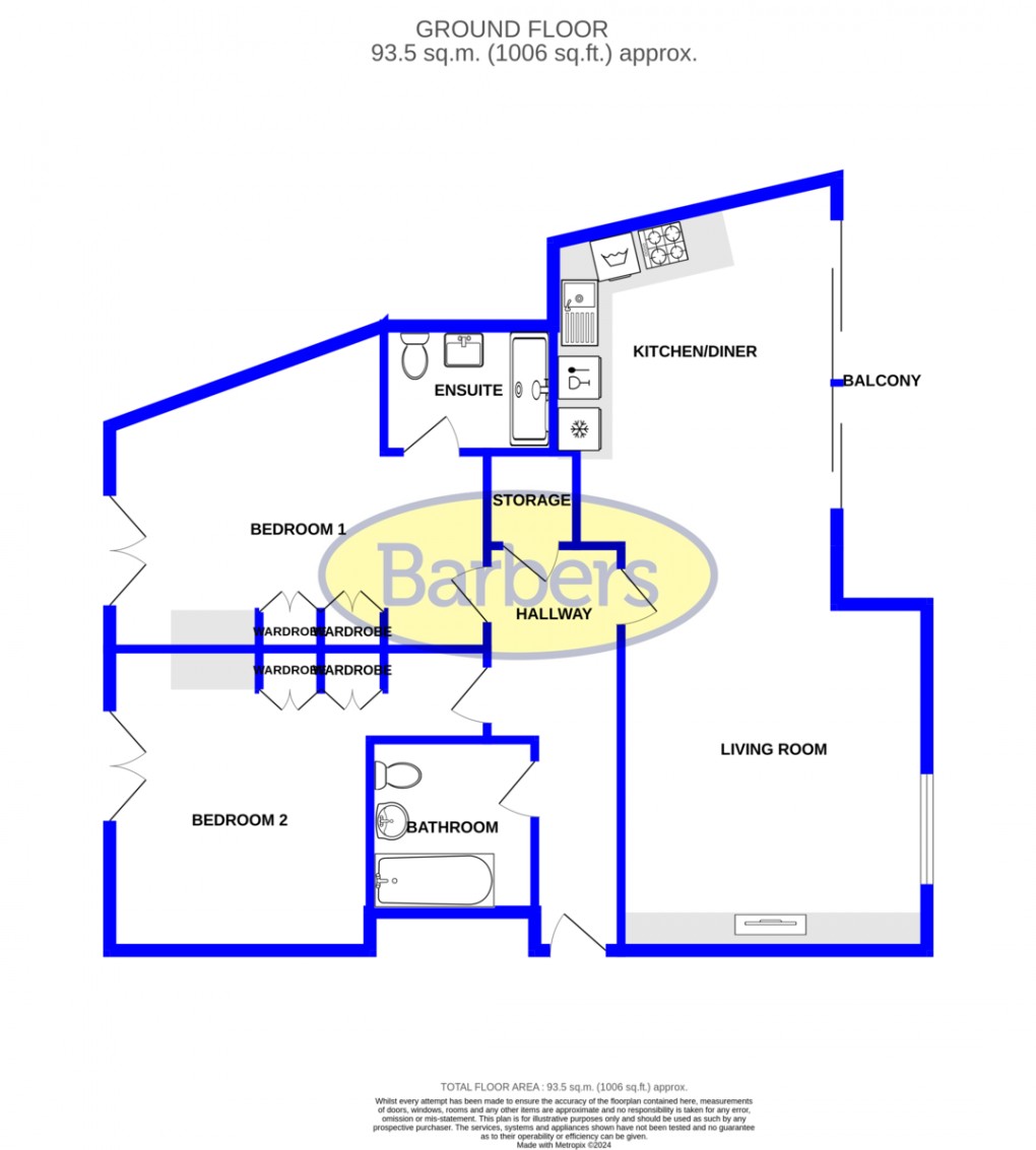 Floorplan for Nexus , Roushill, Shrewsbury