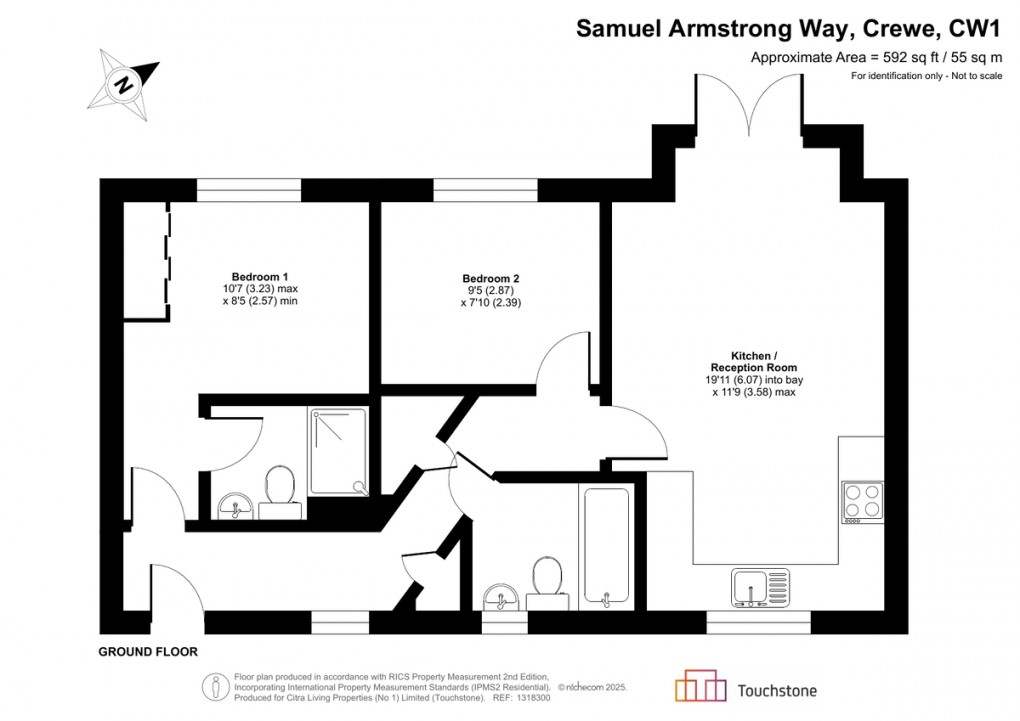 Floorplan for Samuel Armstong Way, Crewe, Cheshire