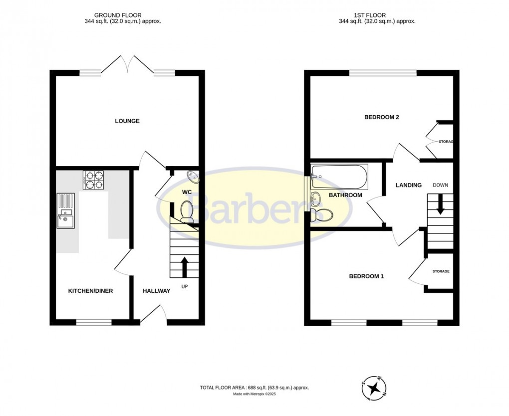 Floorplan for Parkland Avenue, Dawley