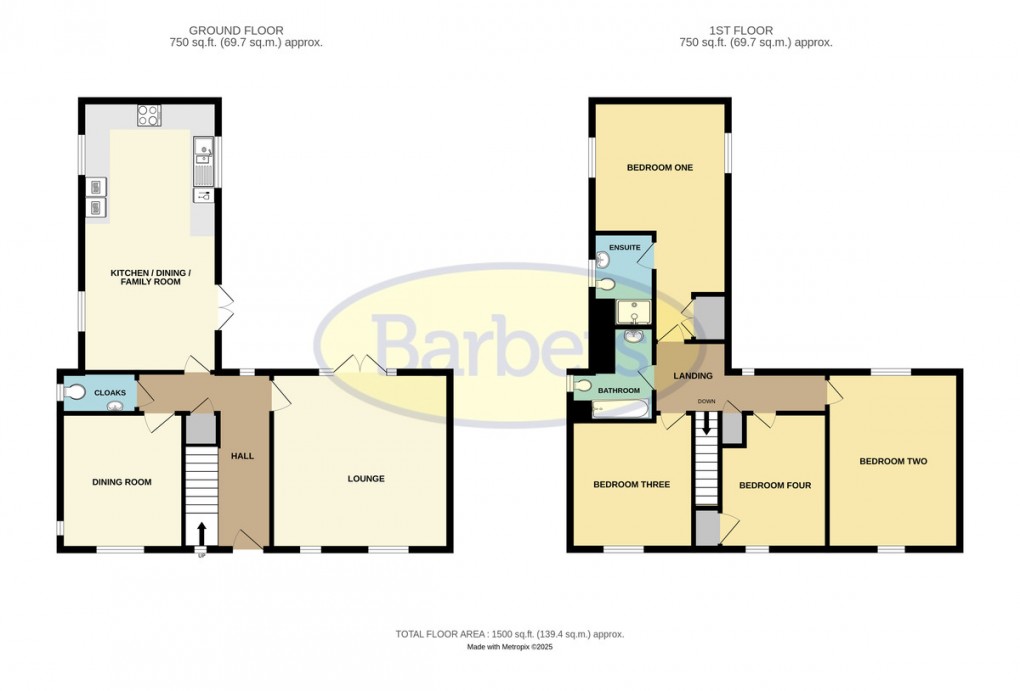 Floorplan for Darrall Road, Lawley Village, Telford, TF4 2GF.