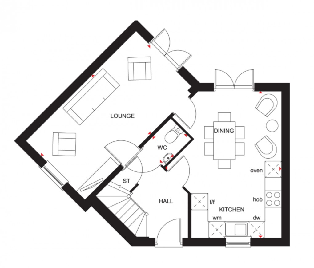 Floorplan for Verrill Close, Drayton Meadows, Market Drayton