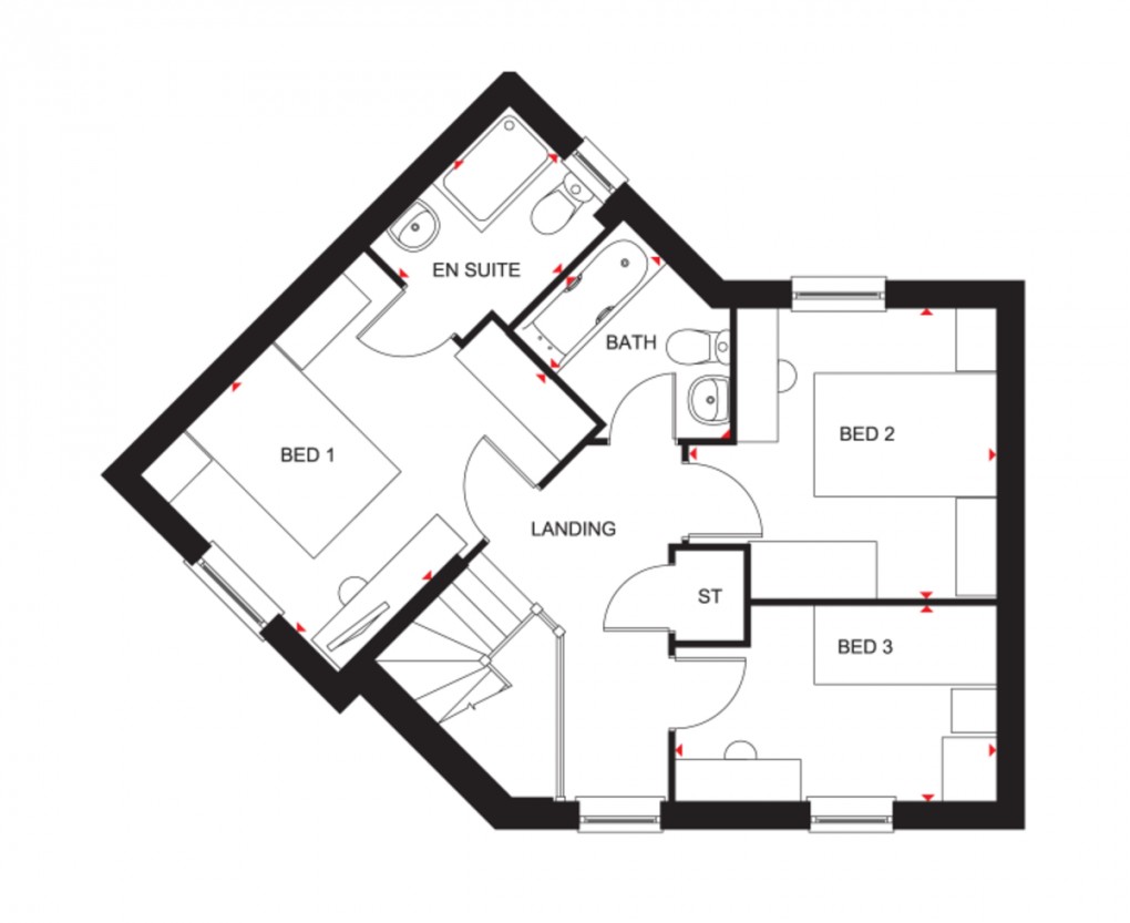Floorplan for Verrill Close, Drayton Meadows, Market Drayton