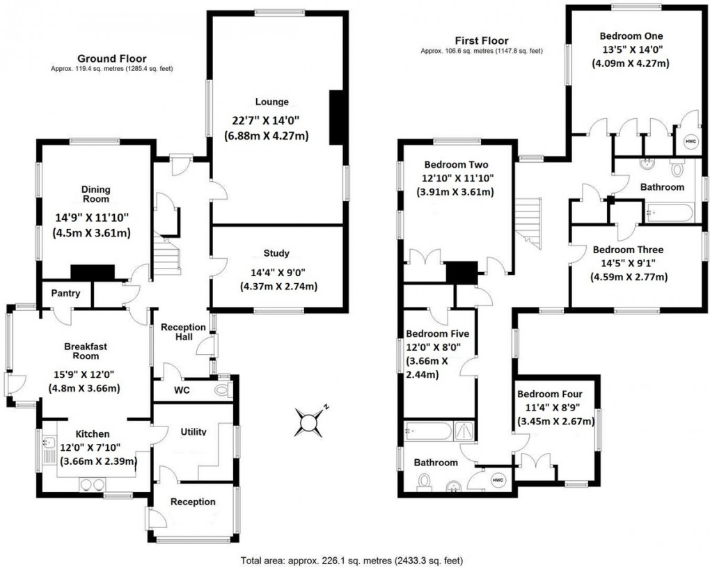 Floorplan for The Common, Edgmond
