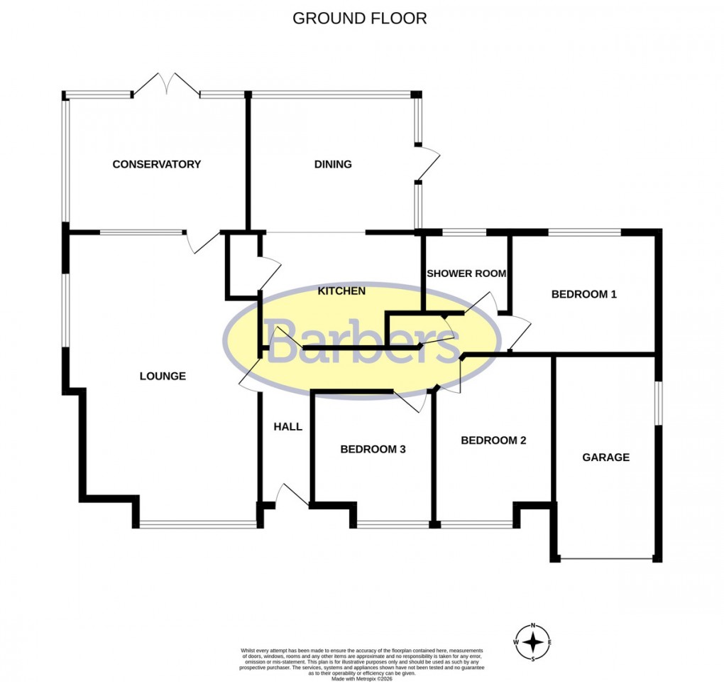 Floorplan for Heathwood Road, Higher Heath
