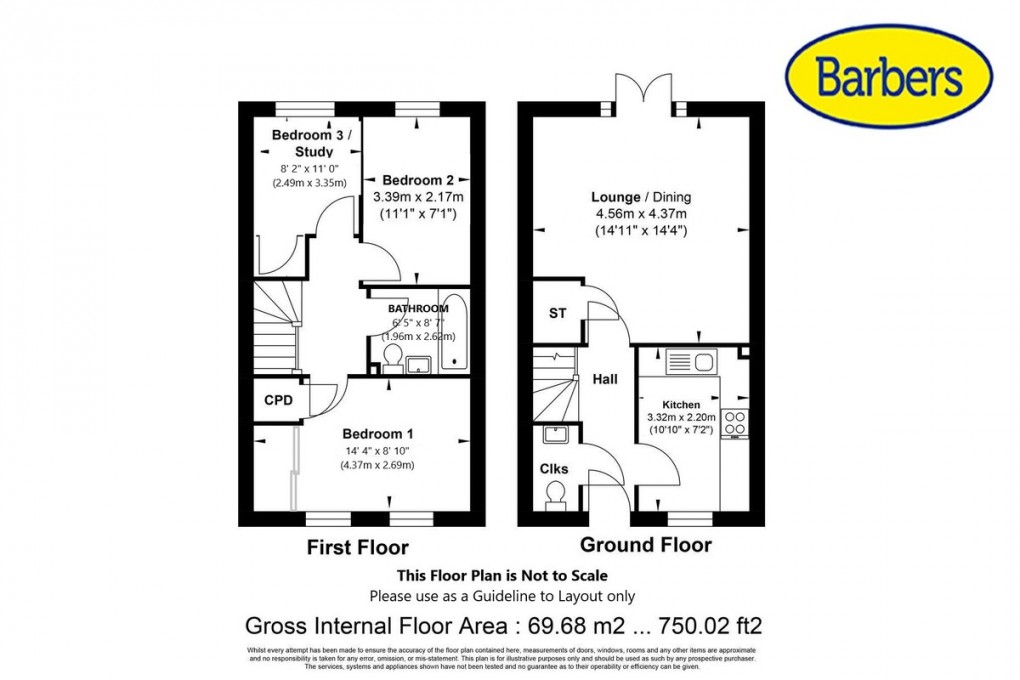 Floorplan for Leighton View, Loggerheads