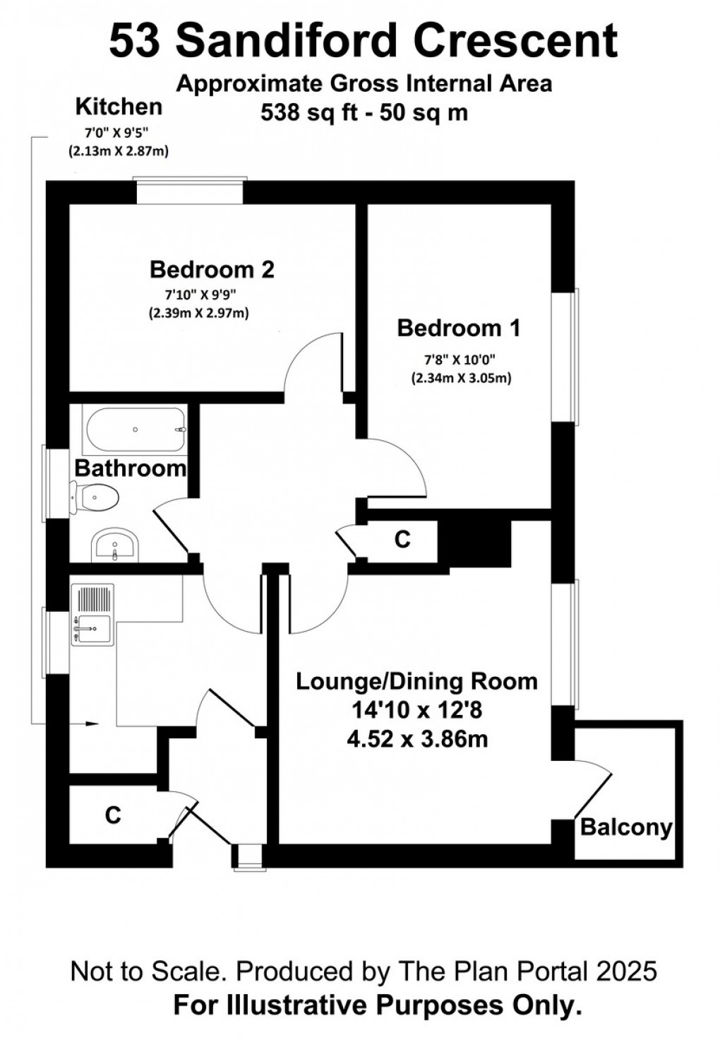 Floorplan for Sandiford Crescent, Newport