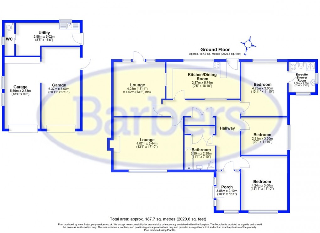 Floorplan for Marsh Lane, Cheswardine