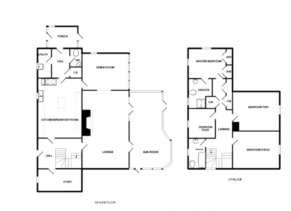 Floorplan for Mill Road, Bronington, Whitchurch