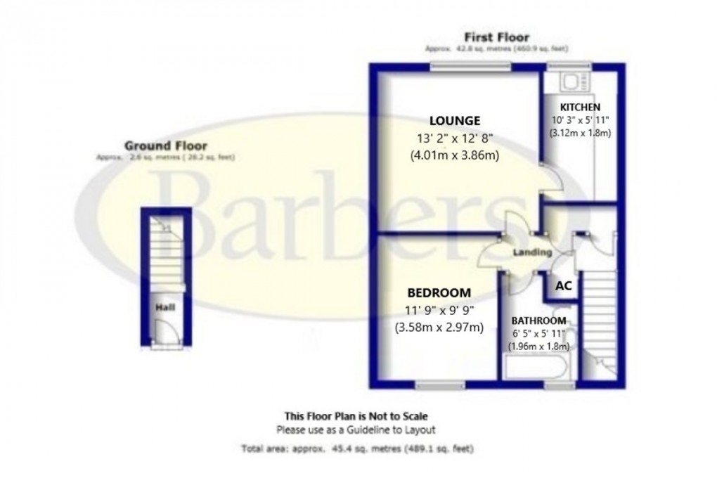 Floorplan for Lambshutt Flats, Cross Street