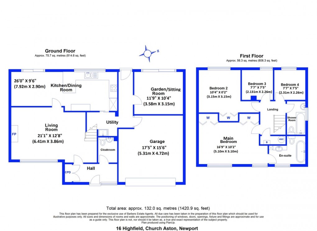 Floorplan for Church Aston, Newport