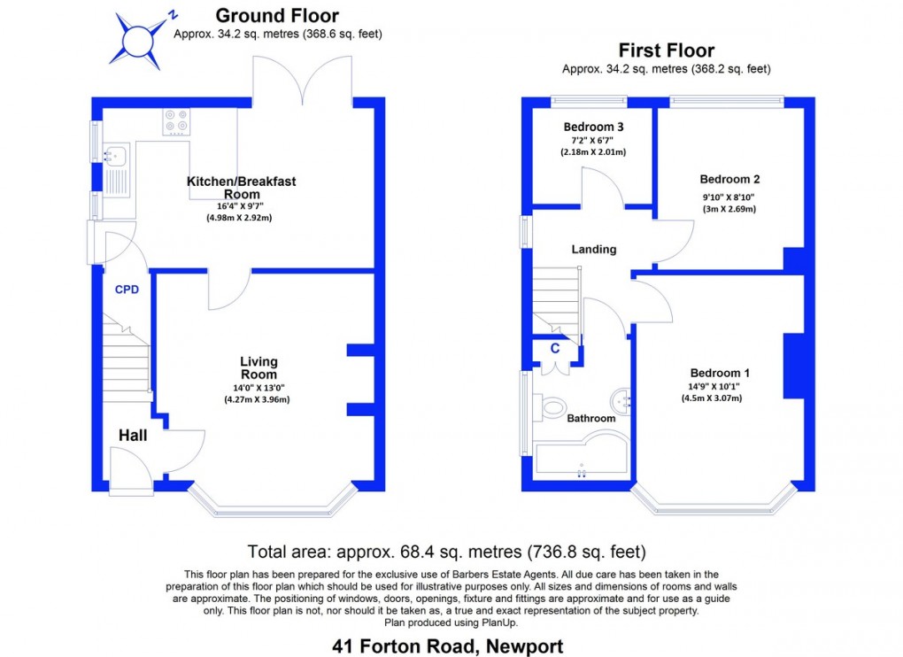 Floorplan for Forton Road, Newport