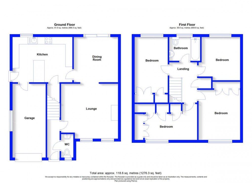 Floorplan for Churton Drive, Whitchurch, Shropshire