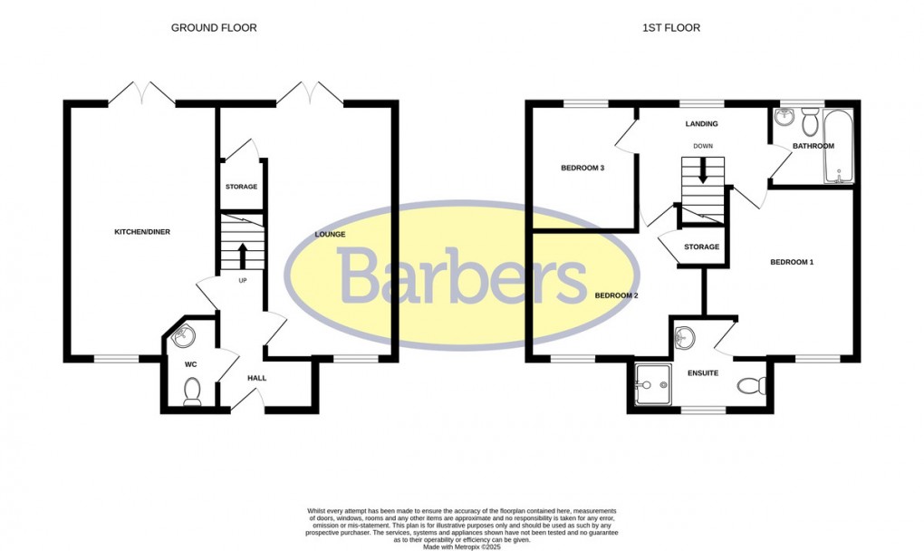 Floorplan for Timekeepers Way, Whitchurch