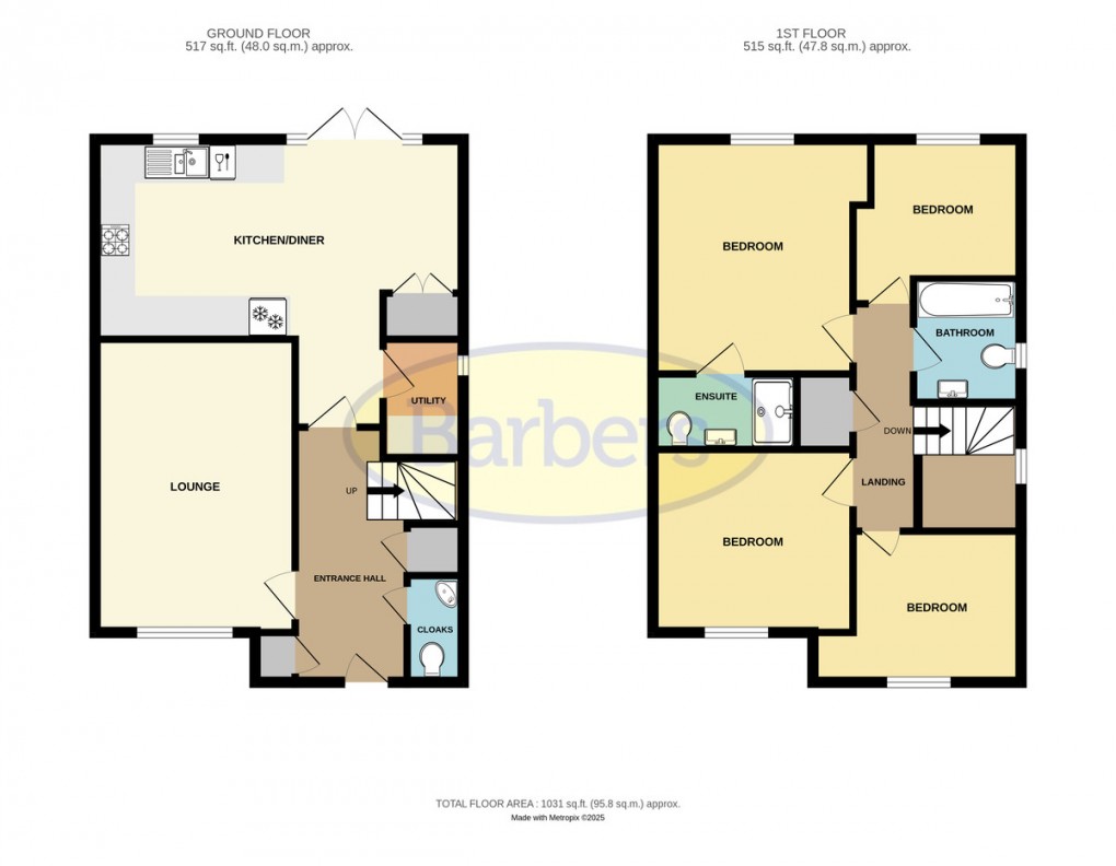 Floorplan for Doctor Hanna Way, Apley, Telford, TF1 6BN