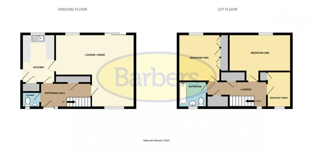 Floorplan for Millstream Way, Leegomery, Telford