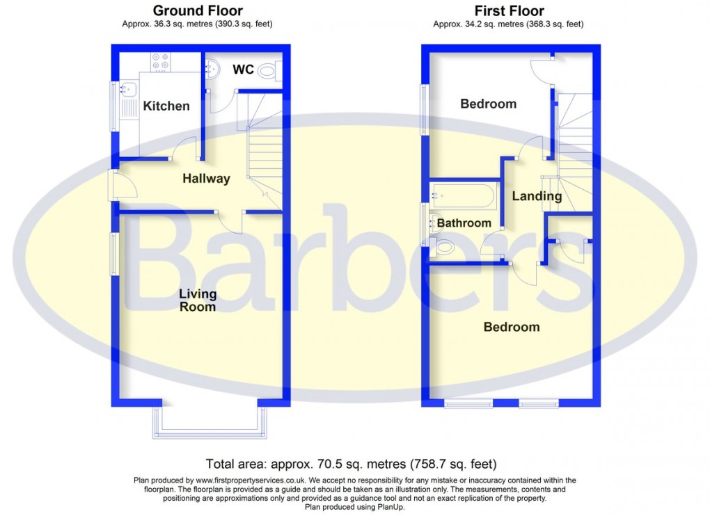 Floorplan for Salopian Court, Queen Street, Market Drayton