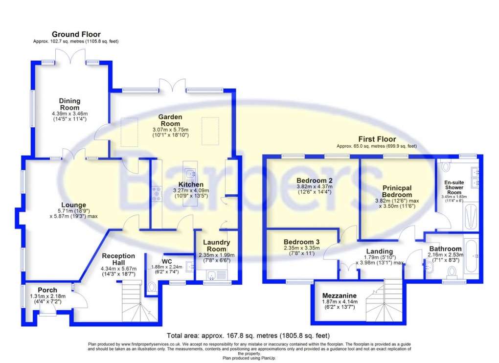 Floorplan for Longford, Market Drayton