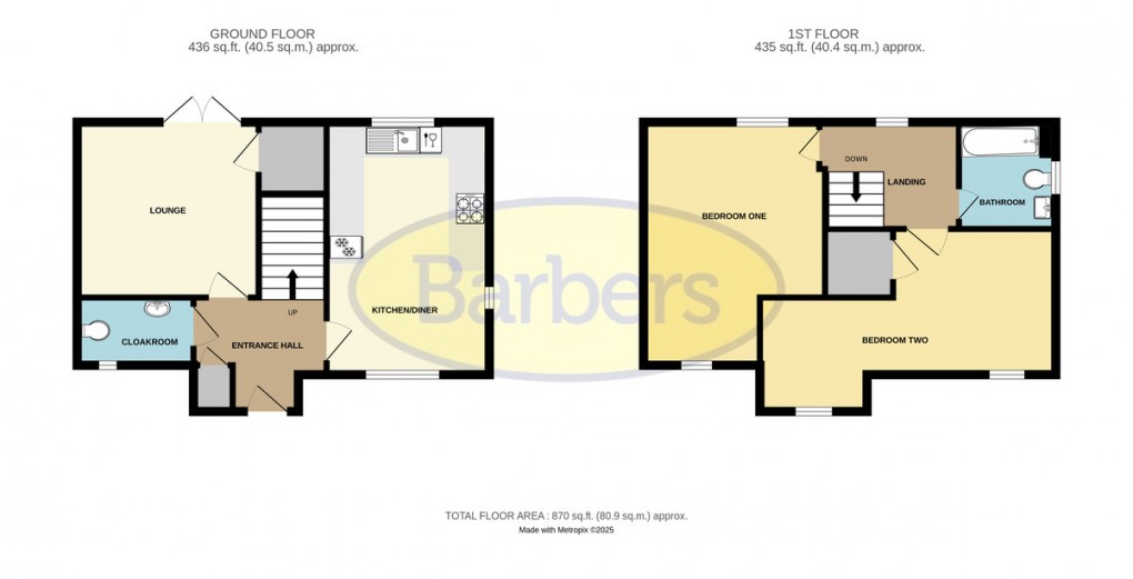Floorplan for Gorsey Meadow, Lightmoor, Telford, TF4 3GG
