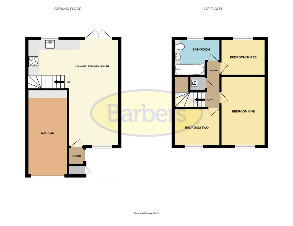 Floorplan for Walker Crescent, St. Georges, Telford, TF2 9QD