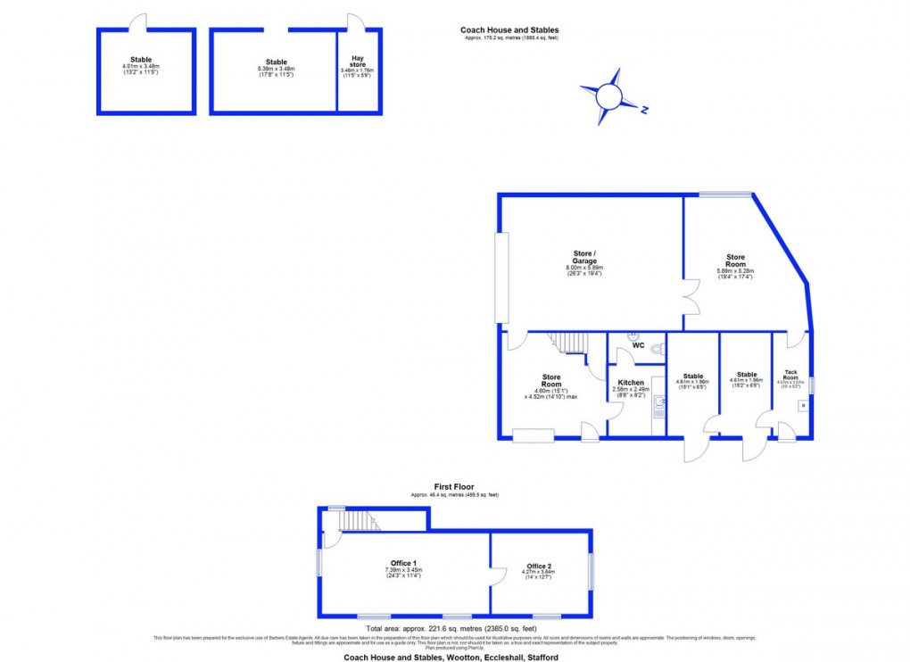 Floorplan for Wootton, Eccleshall
