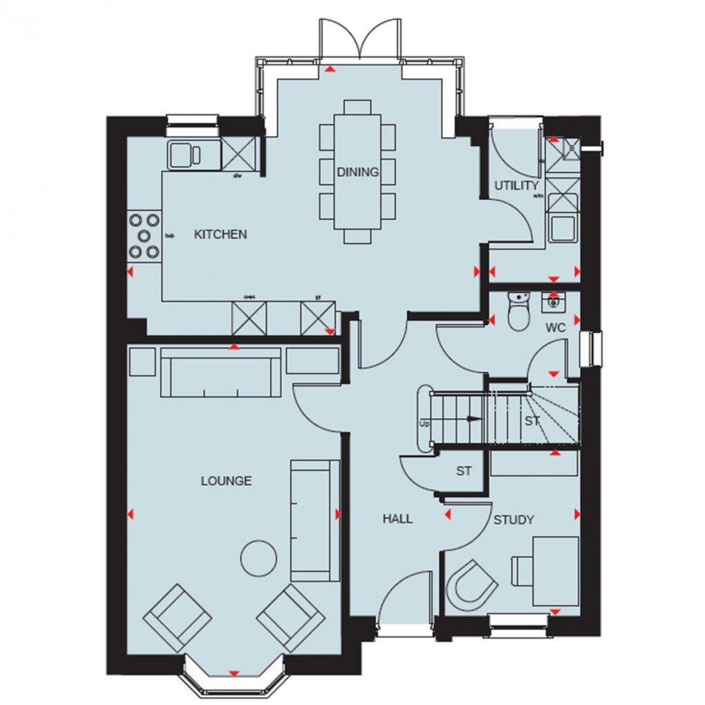Floorplan for Clockmakers, Tilstock Road, Whitchurch