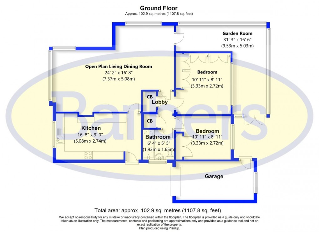 Floorplan for Avon Grove, Loggerheads