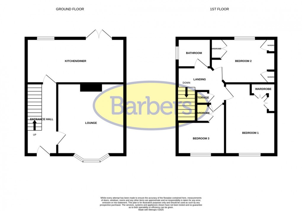 Floorplan for Thompson Drive, Whitchurch
