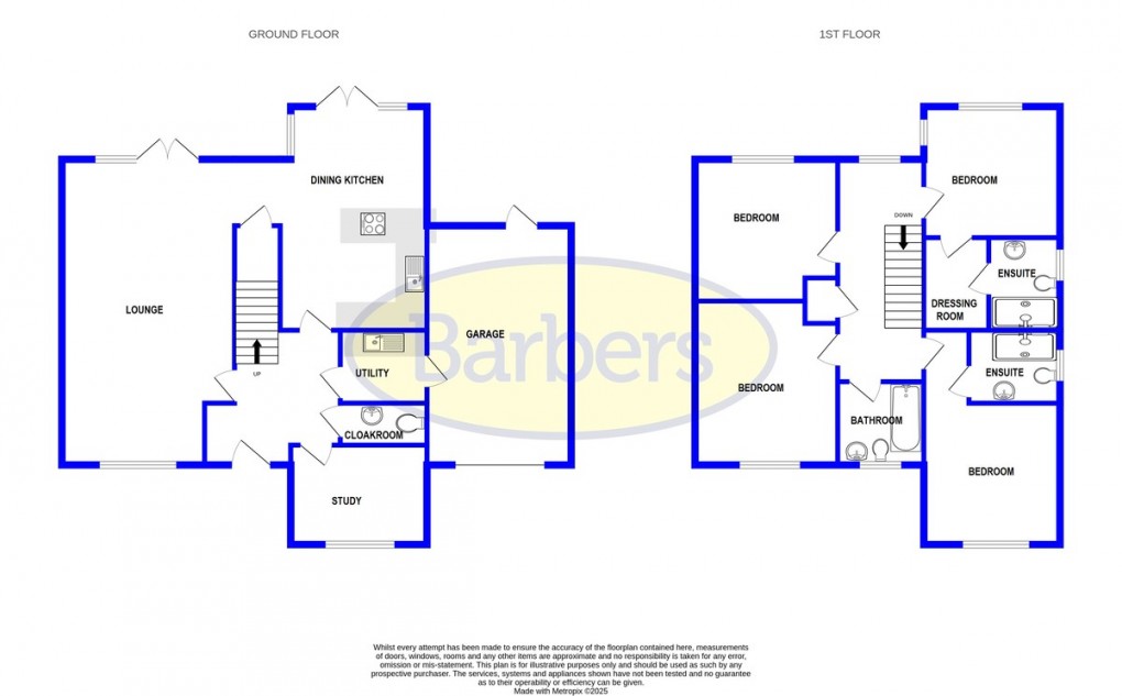 Floorplan for Guinea Close, Loggerheads