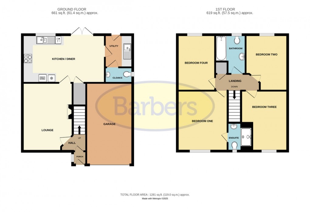 Floorplan for Sampson Holloway Mews, Priorslee, Telford