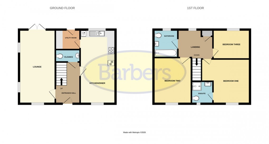 Floorplan for Thomas Blakemore Way, Priorslee, Telford, TF2 9WX