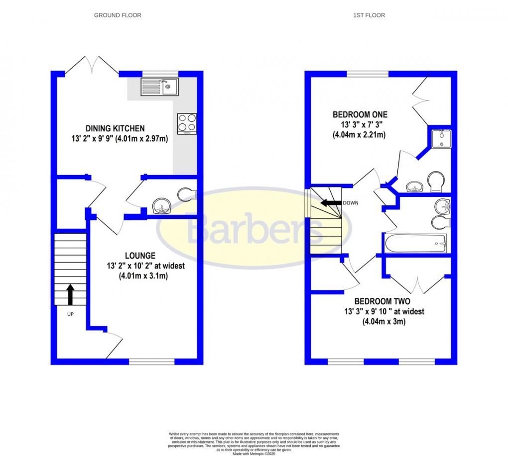 Floorplan for Charles Penson Mews, Priorslee