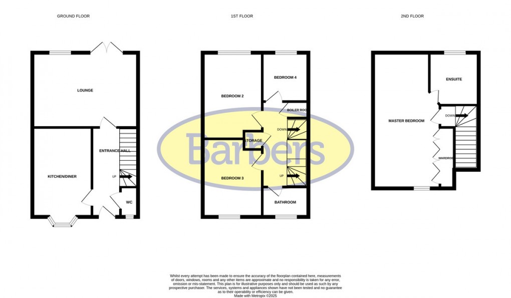 Floorplan for Mare Close, Whitchurch