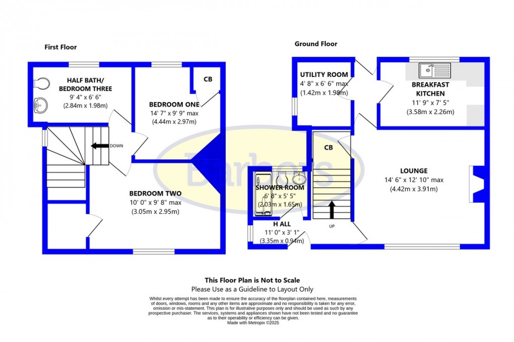 Floorplan for Rowney Close, Loggerheads