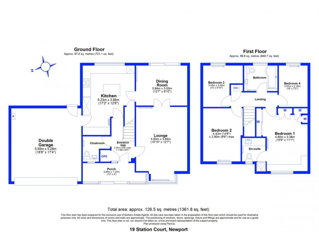 Floorplan for Station Court, Newport