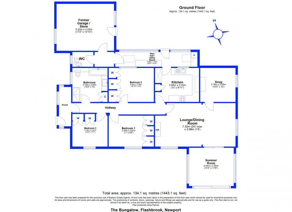 Floorplan for Flashbrook, Newport