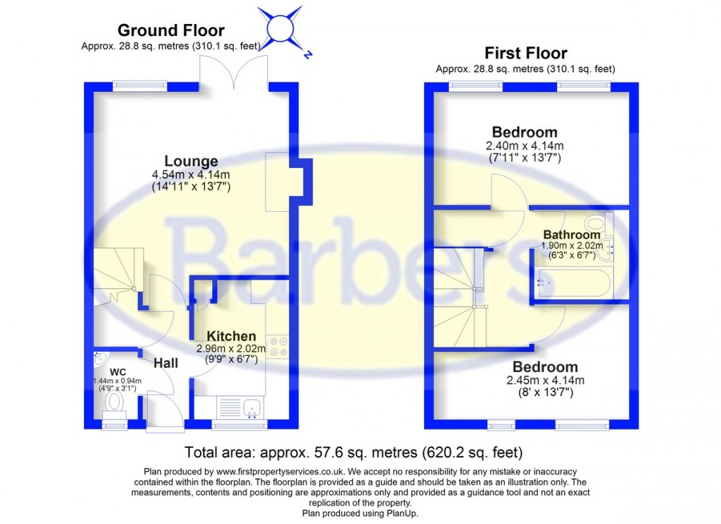 Floorplan for Aumbry Close, Market Drayton