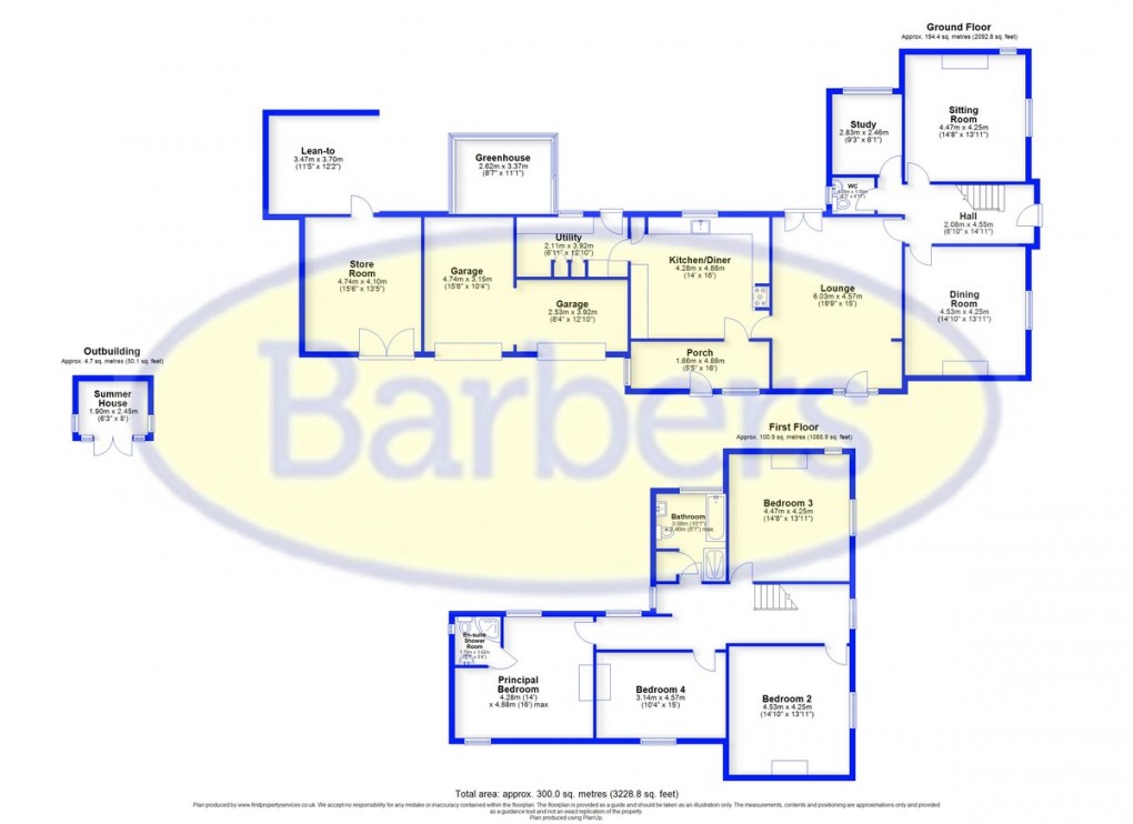 Floorplan for Bearstone Road, Norton-in-hales