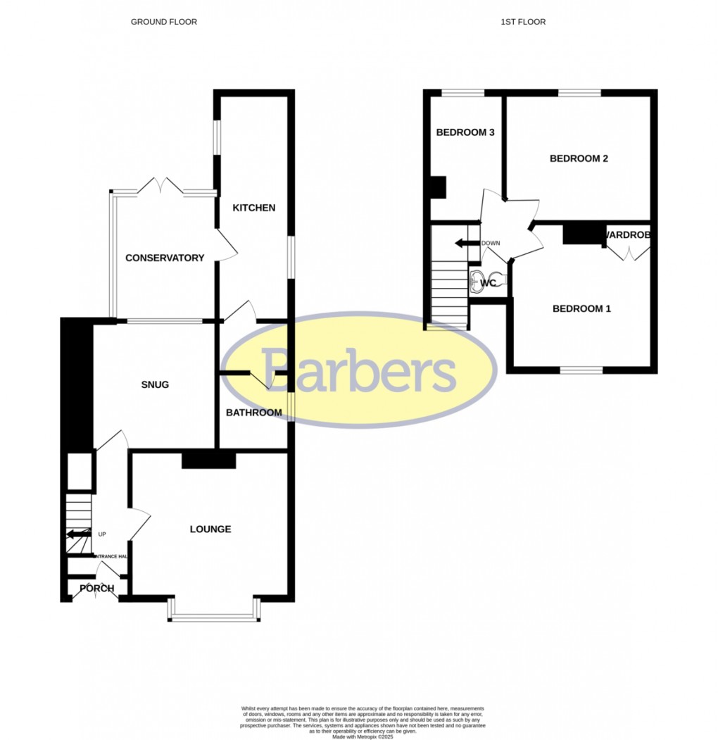 Floorplan for Black Park Road, Whitchurch, Shropshire