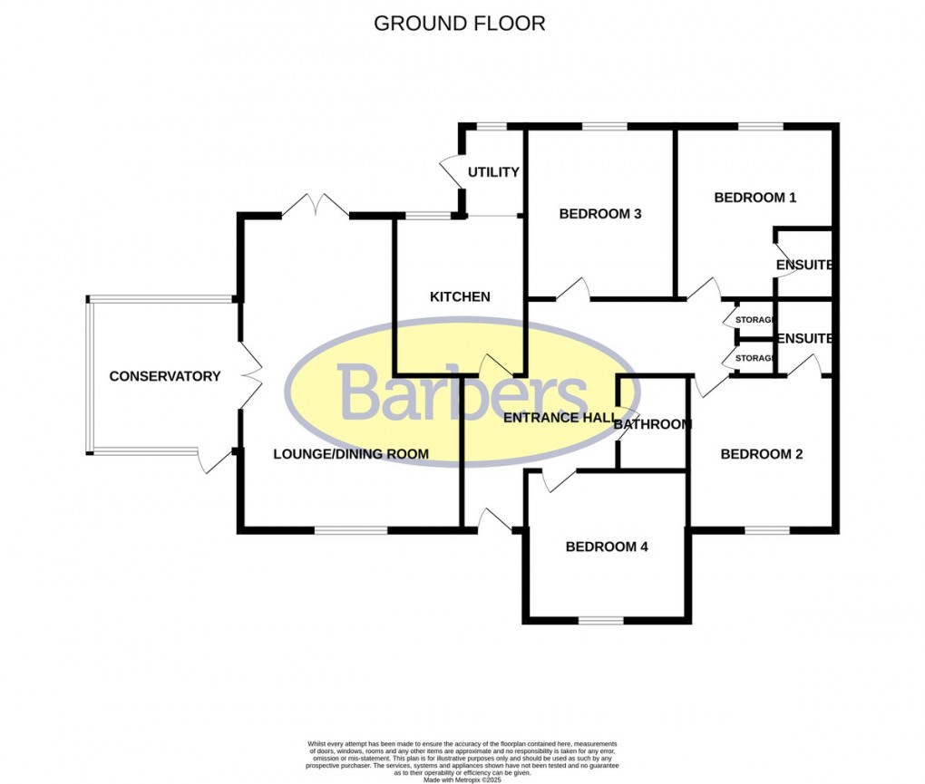 Floorplan for Black Park, Whitchurch, Shropshire