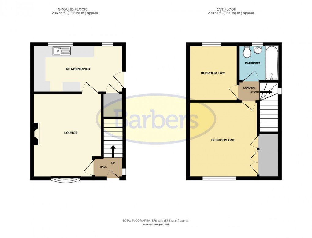 Floorplan for St. Antonys Road, Radbrook, Shrewsbury, SY3 6BE