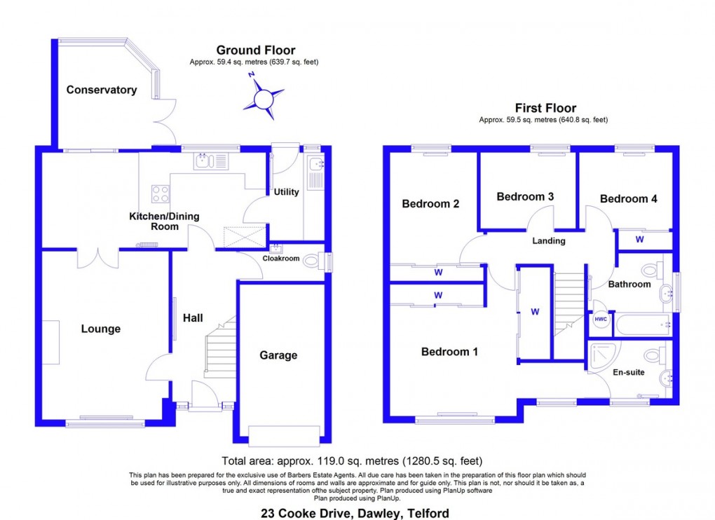 Floorplan for Cooke Drive, Telford, TF4 3SU