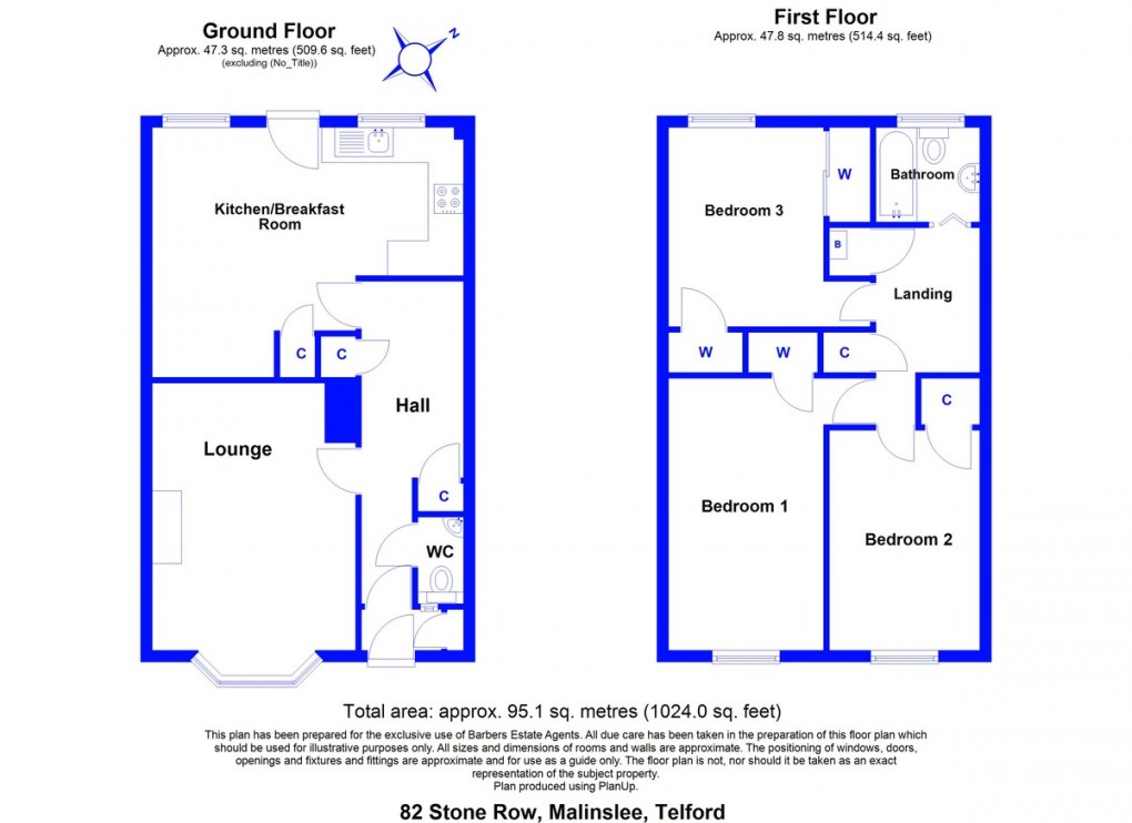 Floorplan for Stone Row, Telford