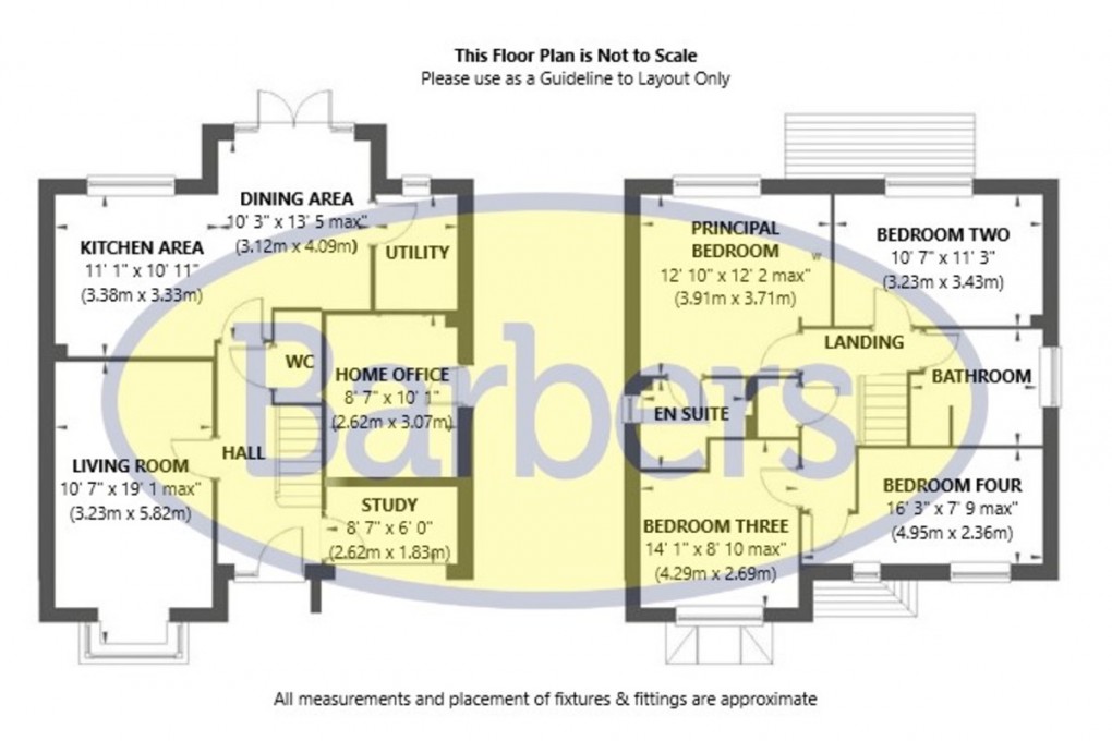 Floorplan for Damson Way, Hinstock