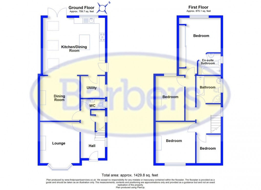 Floorplan for Alkington Road, Whitchurch, Shropshire