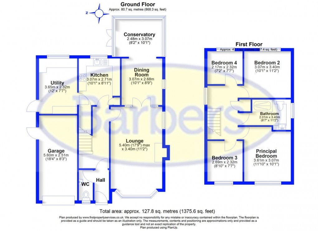 Floorplan for Country Meadows, Market Drayton