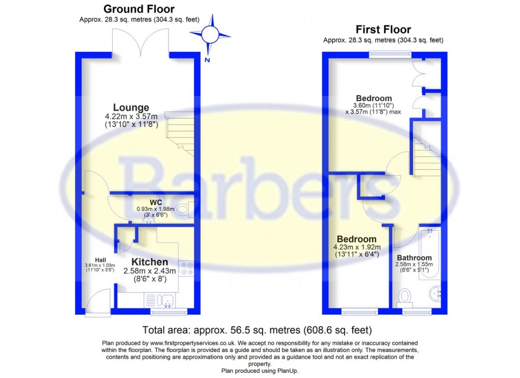 Floorplan for Meynellfield, Loggerheads