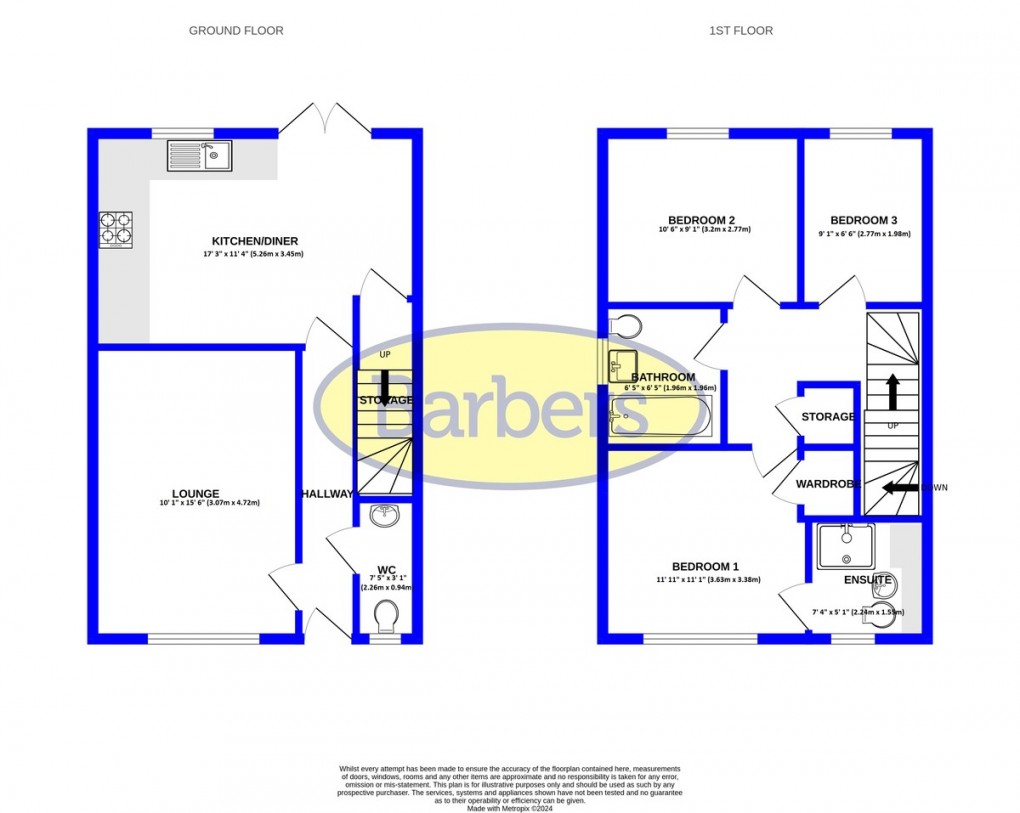Floorplan for Thomas Blakemore Way, Priorslee
