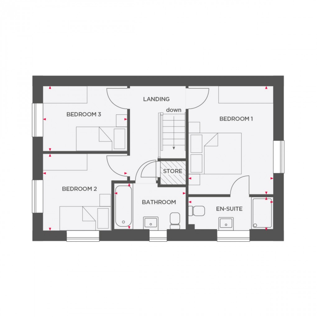 Floorplan for Buttercup View, Mile Bank, Whitchurch