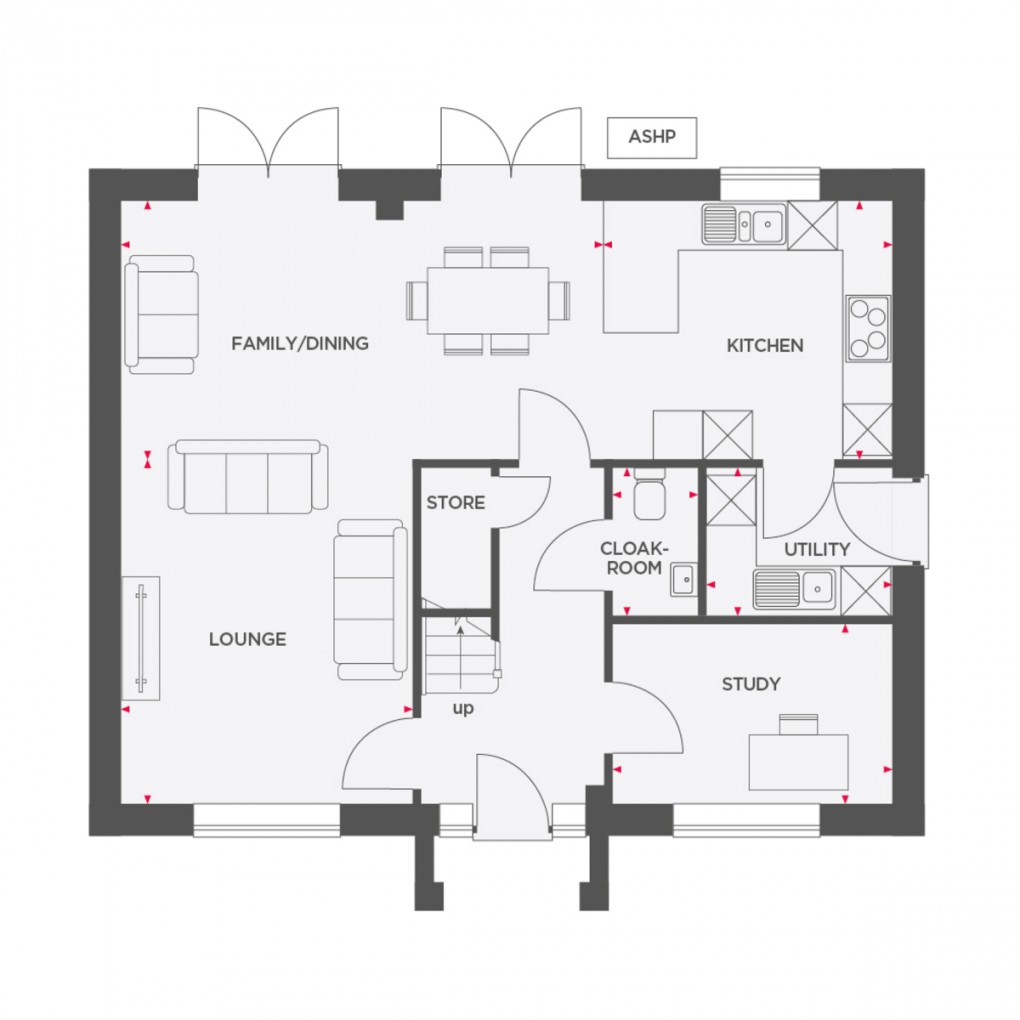 Floorplan for Buttercup View, Mile Bank, Whitchurch